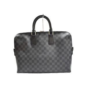 Louis Vuitton Canvas Shoulder Jour Handbag Bag Dark Business Document Porte